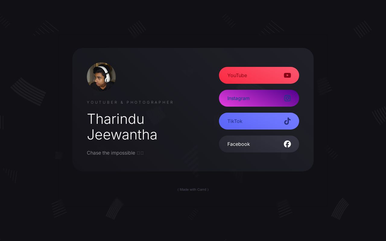 Carrd profile picture for @tharindu